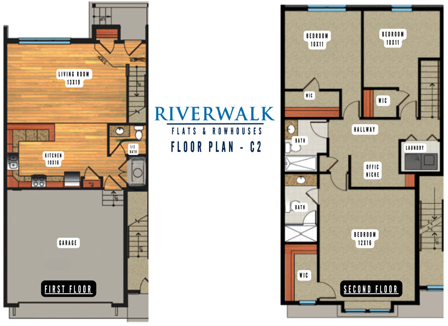 C2 3D Floor plan rendering