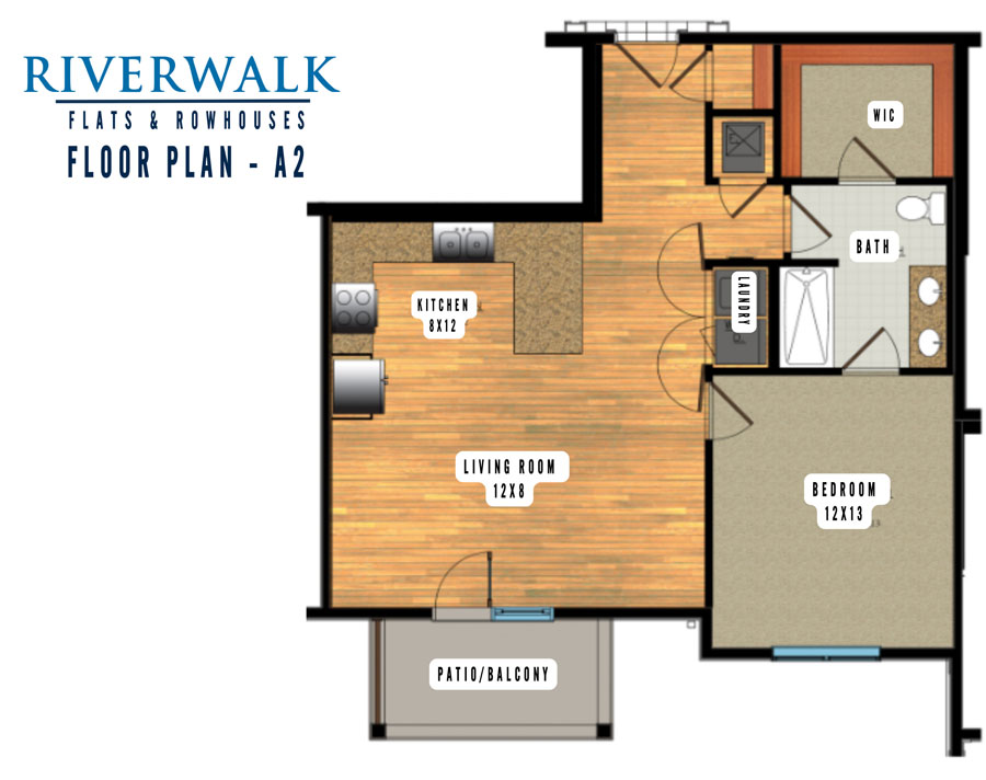 A2 3D Floor plan rendering