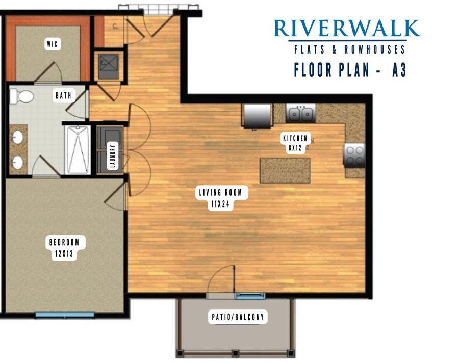 A3 3D Floor plan rendering