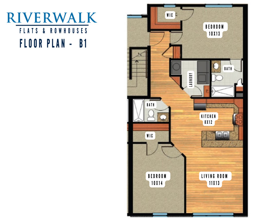 B1 3D Floor plan rendering