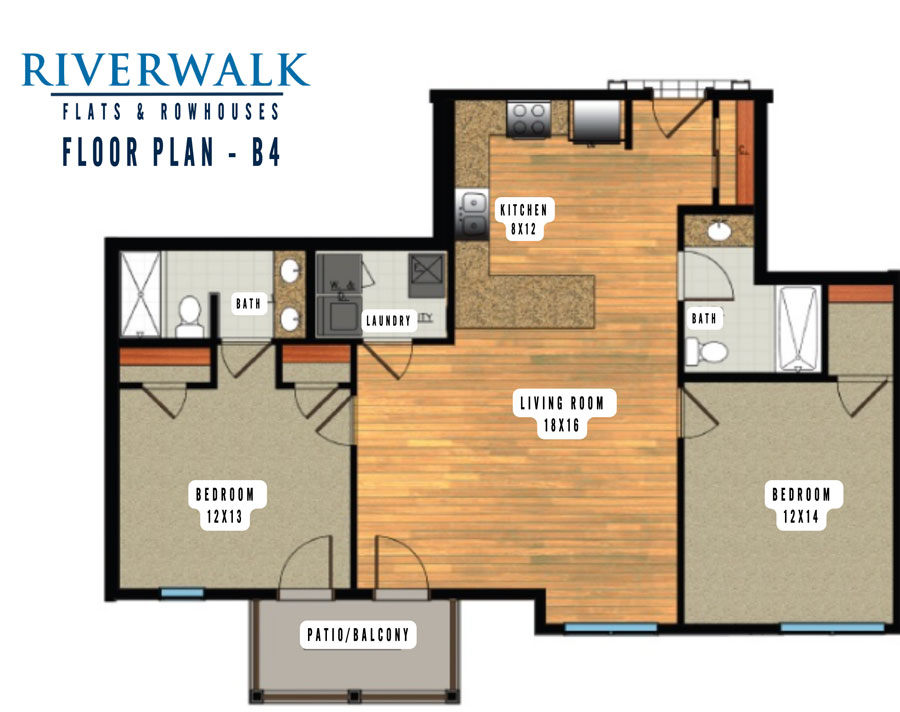 B4 3D Floor plan rendering